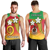 Vanuatu Novelty Men Tank Top Frangipani Tropical Spa Flower LT13 - Polynesian Pride