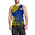 (Custom Personalised) Niue Hiapo Men Tank Top Rock of Polynesia Tapa Niuean Crab Happy Day LT13 Blue - Polynesian Pride