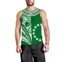 Cook Islands Tatau Men Tank Top Symbolize Passion Stars Version Green LT13 - Polynesian Pride