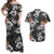 Fiji Hibiscus Matching Hawaiian Shirt and Dress Hawaii Style No.3 LT6 Black - Polynesian Pride