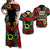 Vanuatu Penama Matching Hawaiian Shirt and Dress with Polynesian Hibiscus LT6 Black - Polynesian Pride