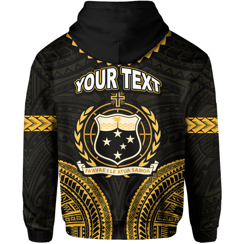Custom Samoa Ula Nifo Tribal Hoodie Gold Style LT6 - Polynesian Pride