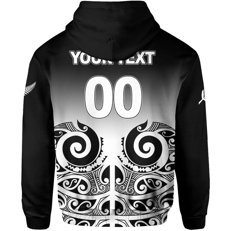 Custom New Zealand Rugby Hoodie Maori Haka Black style LT6 - Polynesian Pride