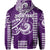 Custom Kakau Hawaiian Polynesian Hoodie Purple LT6 - Polynesian Pride