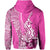 Hawaiian Shark Polynesian Hoodie Vibe Pink Style LT6 - Polynesian Pride