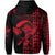 Custom Hawaii Polynesian Warrior Kakau Hoodie Red LT6 - Polynesian Pride