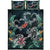 Hawaii Turtle Tropical Quilt Bed Set - Heart Polynesian - AH Blue - Polynesian Pride