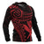 Hawaii Polynesian Hoodie Red Tribal Pattern - Polynesian Pride