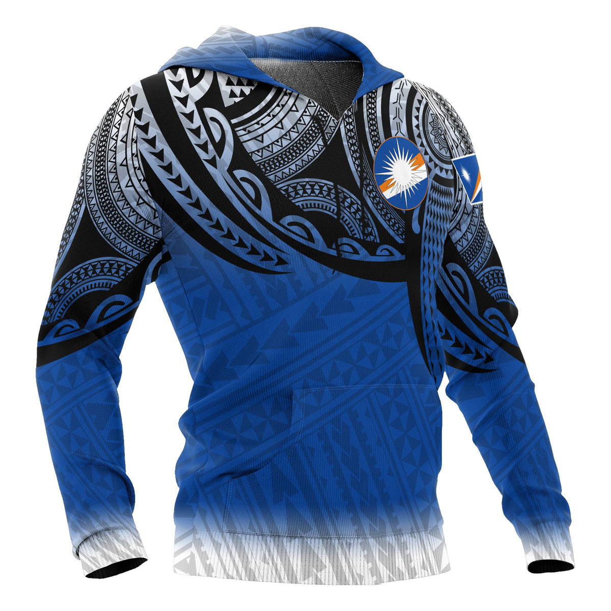 Marshall Islands Polynesian Hoodie Tattoo Pattern - Polynesian Pride