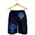 Kanaka Map Polynesian Men's Shorts - Blue Heart - AH Black - Polynesian Pride