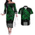 Kakau Hawaiian Polynesian Couples Matching Outfits Combo Long Sleeve Dress And Hawaiian Shirt Green LT6 Green - Polynesian Pride