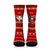 Hawaii Christmas Santa Claus Surf Crew Socks - Fun Style - AH Crew Socks Red - Polynesian Pride