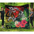 Hawaii Dophin Couple Love Polynesian Flower Premium Quilt - AH Black - Polynesian Pride