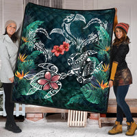 Hawaii Turtle Tropical Premium Quilt - Heart Polynesian - AH - Polynesian Pride