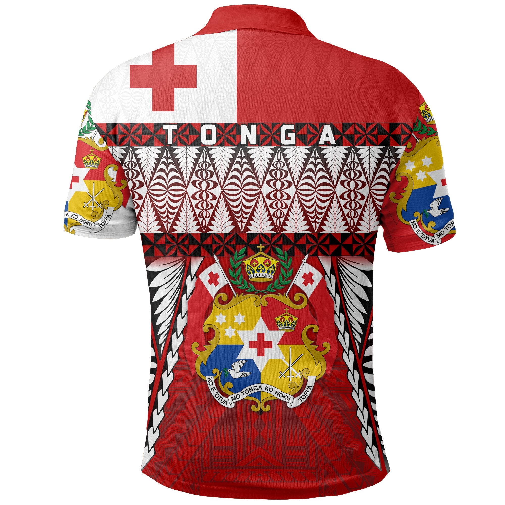 Tonga Polo Shirt Mate Maa Tonga Rugby Style - Polynesian Pride