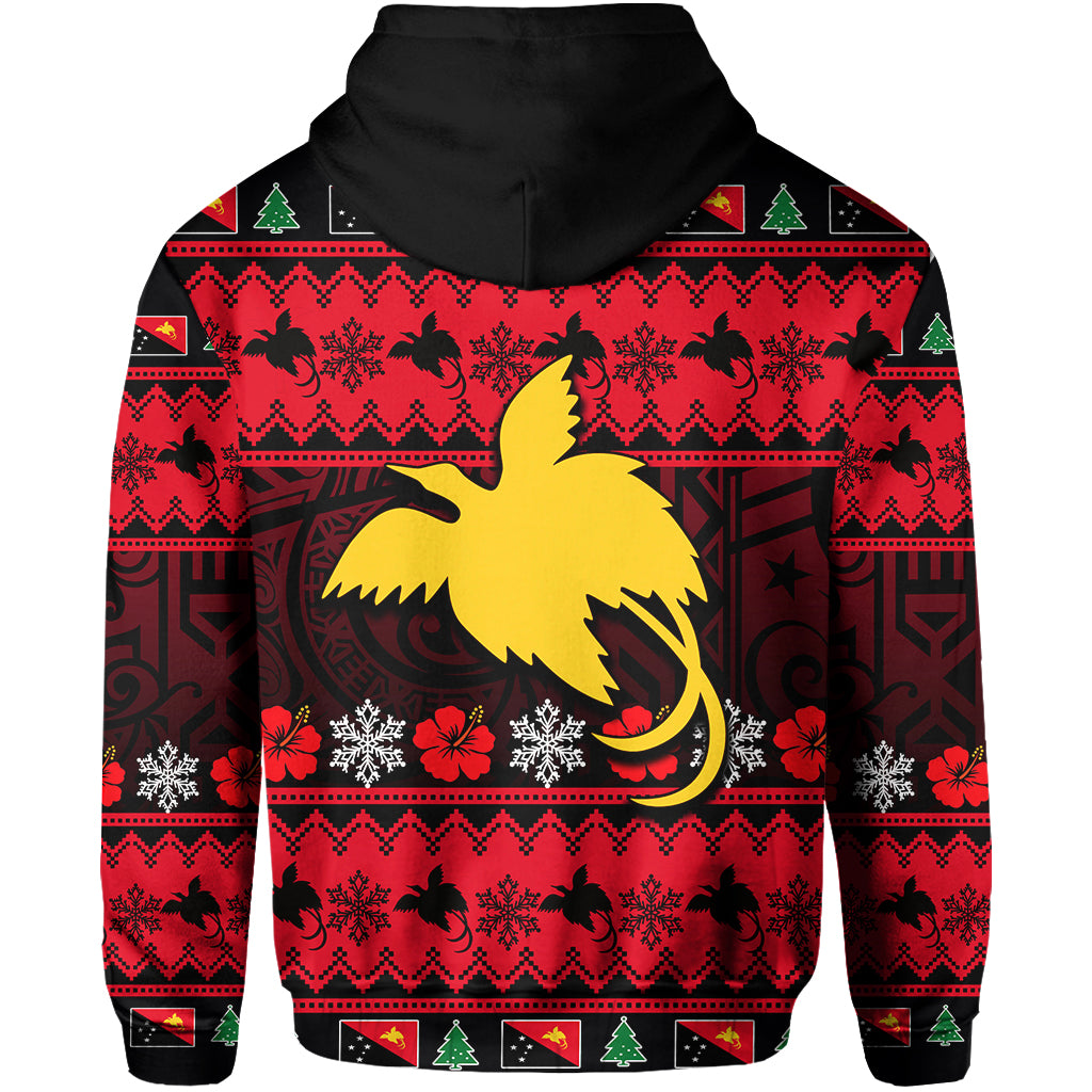 Papua New Guinea Christmas Zip Hoodie LT6 - Polynesian Pride