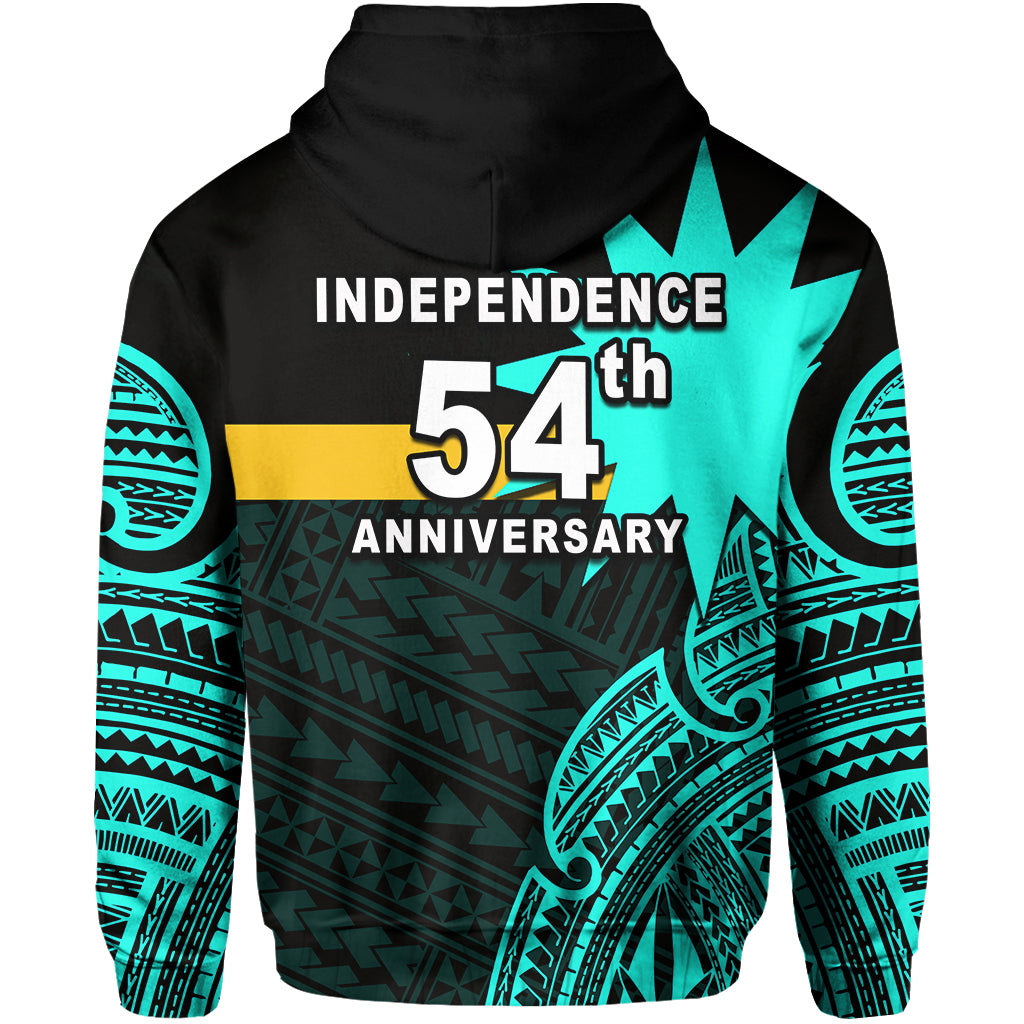 Nauru Independence Day Zip Hoodie Flag In Heart No.4 LT6 Unisex Green - Polynesian Pride