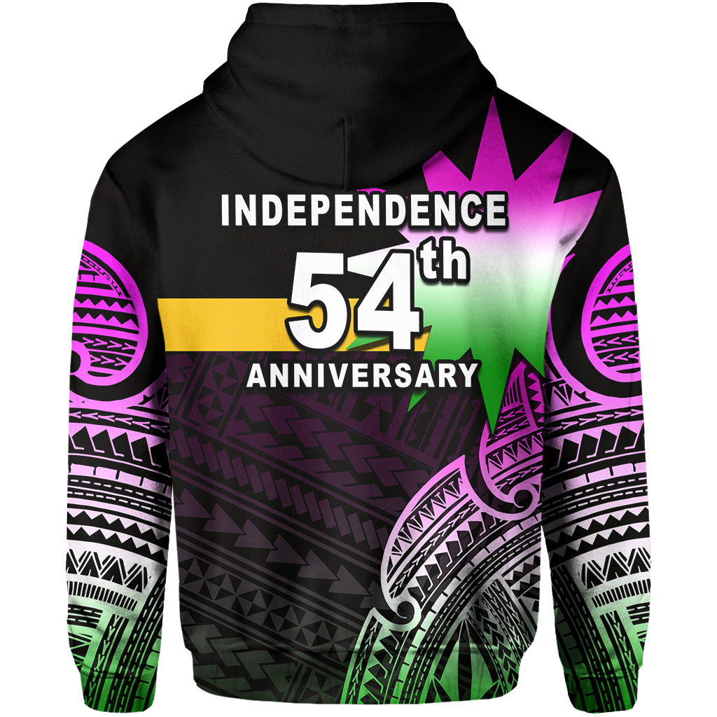 Nauru Independence Day Zip Hoodie Flag In Heart No.2 LT6 Unisex Black - Polynesian Pride