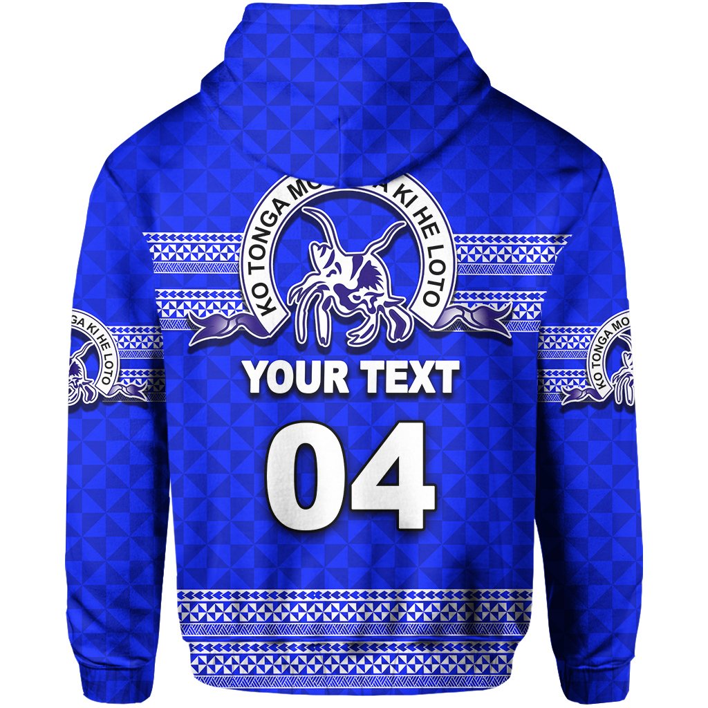 Custom Tonga Tupou College Toloa Hoodie - Polynesian Pride