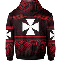 Wallis and Futuna Rugby Polynesian Patterns Hoodie - Polynesian Pride