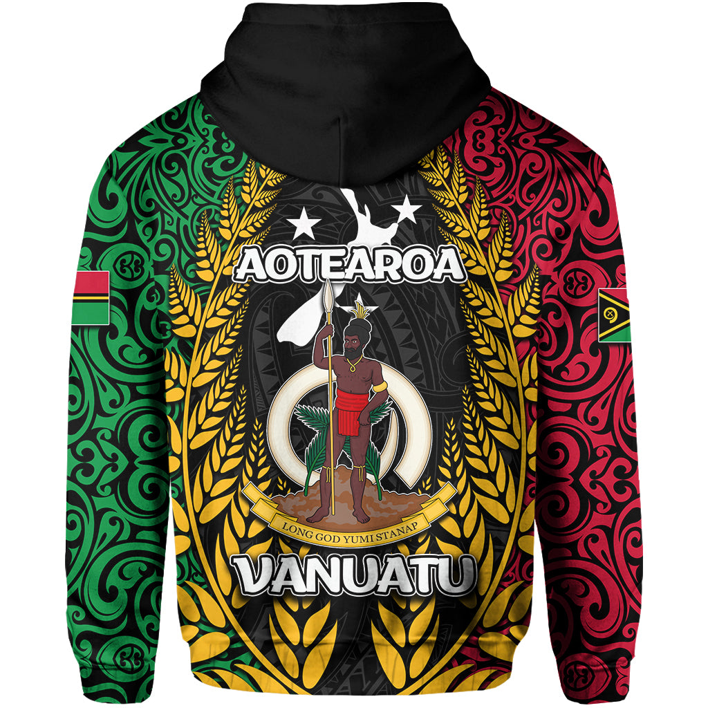 Vanuatu All Over Hoodie Mix Maori Aotearoa LT6 - Polynesian Pride