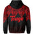 Tonga Hoodie Ngatu Black and Red Style LT6 - Polynesian Pride