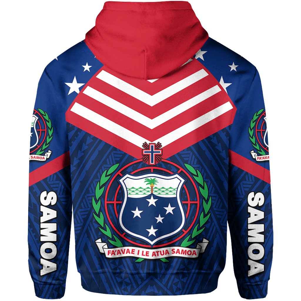 Manu Samoa Rugby Zip Hoodie - Polynesian Pride