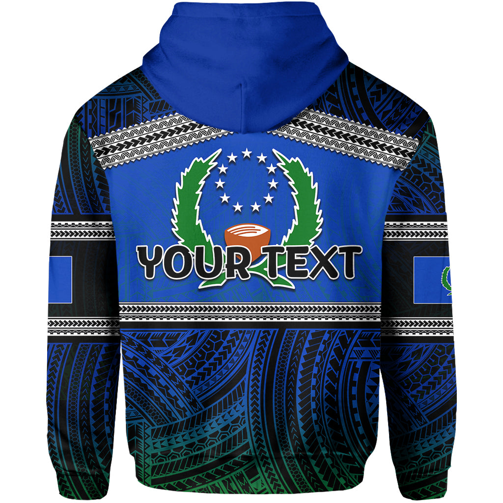 Custom Pohnpei Hoodie Polynesian Patterns LT6 - Polynesian Pride