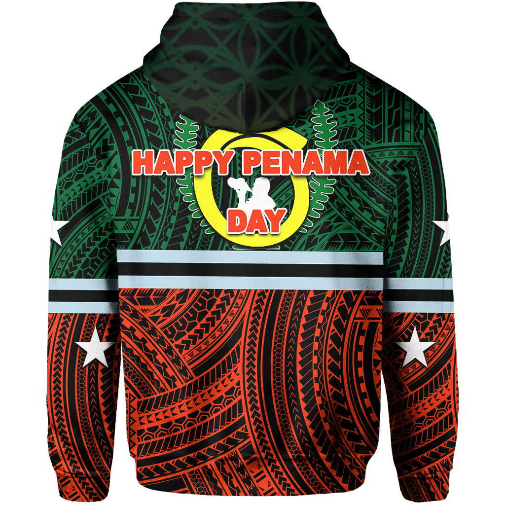 Custom Penama Day Zip Hoodie Polynesian Patterns Mix Sand Drawing LT6 - Polynesian Pride