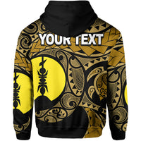Custom New Caledonia Hoodie Gold Color LT6 - Polynesian Pride