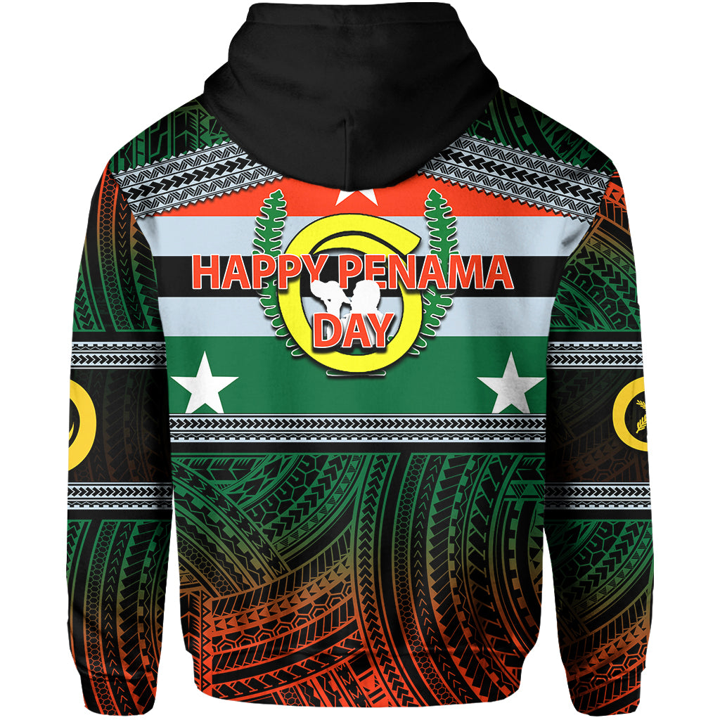 Penama Day Zip Hoodie of Vanuatu Polynesian Patterns LT6 - Polynesian Pride