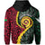 Custom Vanuatu All Over Hoodie Mix Maori Silver Fern LT6 - Polynesian Pride