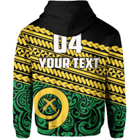 Custom Vanuatu Rugby Zip Hoodie Polynesian Style - Polynesian Pride