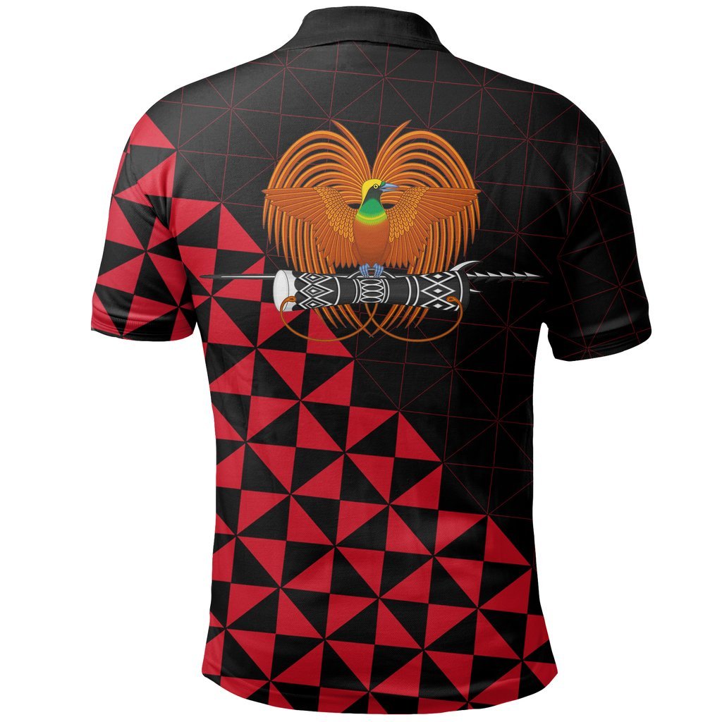 Papua New Guinea Polynesian Polo Shirt Coat Of Arms - Polynesian Pride