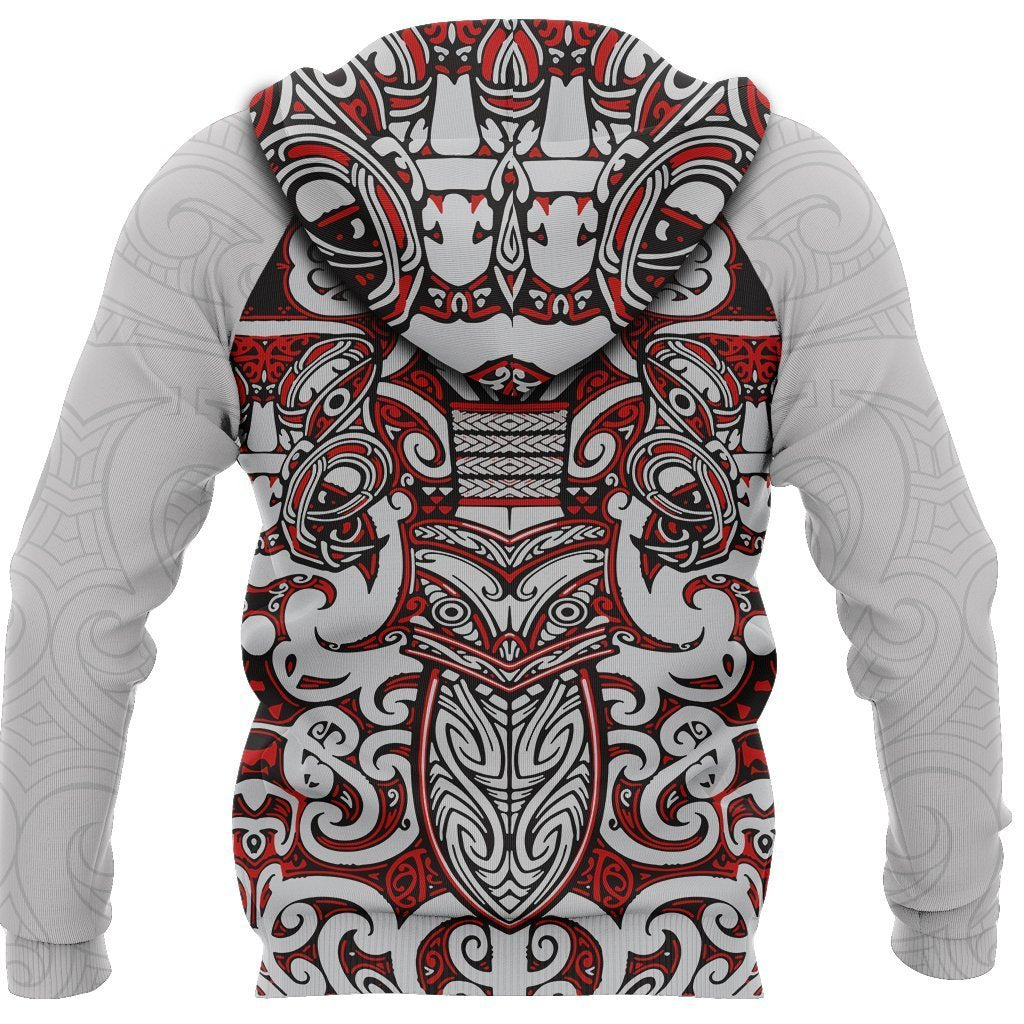 New Zealand Rugby Hoodie, Warriors Maori Tattoo Hoodie - Polynesian Pride