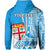 Custom Fiji Hoodie Masi Tapa Patterns Blue Style LT6 - Polynesian Pride