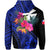 Wallis and Futuna Hoodie Hibiscus Blue No.1 Color LT6 - Polynesian Pride