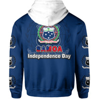 Samoa Independence Day Tribal Tattoo Coat of Arms Hoodie No.3 LT6 - Polynesian Pride
