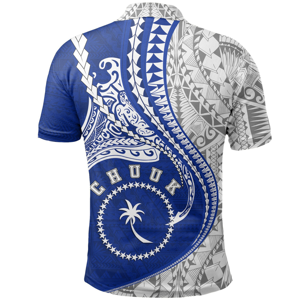 Chuuk Polo Shirt Chuuk Flag Kanaloa Tatau Gen FM - Polynesian Pride