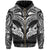 New Zealand Zipper Hoodie The Mana Maori All Over Zip up Hoodie Unisex Black - Polynesian Pride