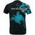 Papua New Guinea T Shirts Papua New Guinea Turquoise Flag Hibiscus - Polynesian Pride