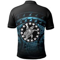 Cook Islands Turtle Polo Shirt (Turquoise) - Polynesian Pride