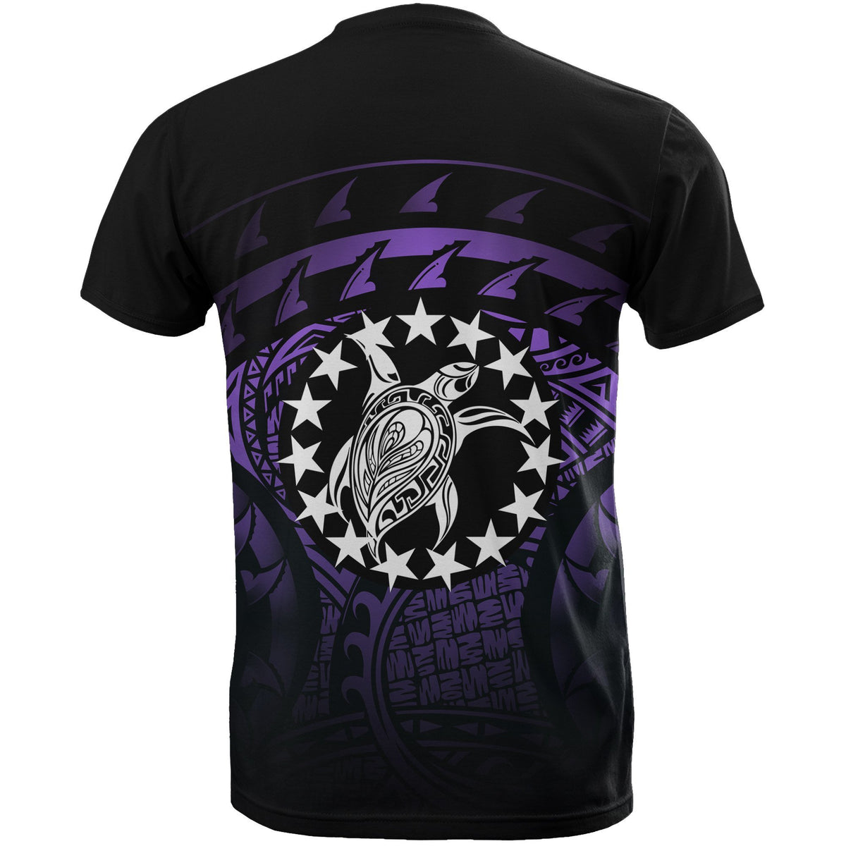 Cook islands Turtle T Shirt (Purple) - Polynesian Pride