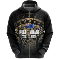 Cook Islands Turtle Zip Hoodie (Gold) Unisex Gold - Polynesian Pride