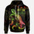 Fiji Polynesian Hoodie Turtle With Blooming Hibiscus Reggae Unisex Reggae - Polynesian Pride