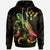 Kosrae Polynesian Hoodie Turtle With Blooming Hibiscus Reggae Unisex Reggae - Polynesian Pride