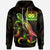 Samoa Polynesian Hoodie Turtle With Blooming Hibiscus Reggae Unisex Reggae - Polynesian Pride