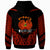 Papua New Guinea Custom Zip up Hoodie Unique Bird Feather Texture - Polynesian Pride