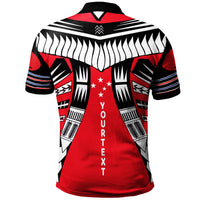 Samoa Custom Polo Shirt Samoan Rugby Sport Style Red Color - Polynesian Pride