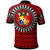 Tonga Polo Shirt Tongan Manulua Pattern Red Black Color - Polynesian Pride